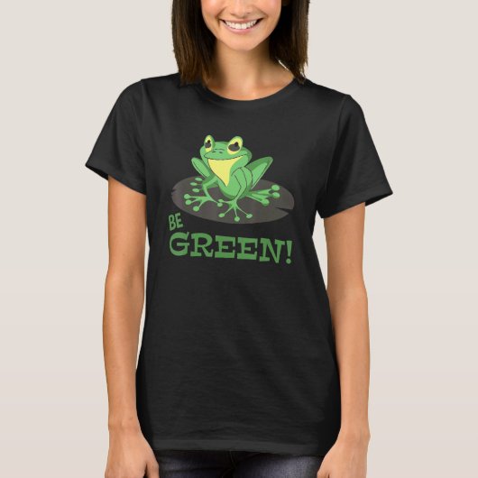 Frog  Conservation  Environmental Protection  Be G T-shirt (Voorkant)