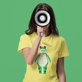 Frog Costume Protester Custom Slogan Graphic T-shirt