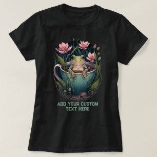 Frog Cup Wildbloembos Toad, Kikkerliefhebber T-shirt