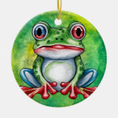 Frog Cut Keramisch Ornament (Voorkant)