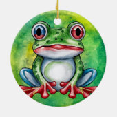Frog Cut Keramisch Ornament (Achterkant)