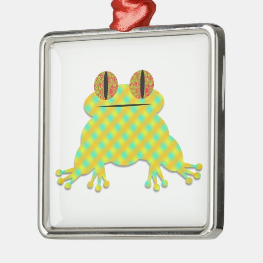 Frog Cut Metalen Ornament (Links)