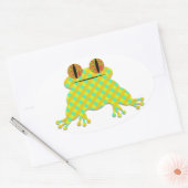 Frog Cut Ovale Sticker (Envelop)