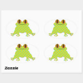Frog Cut Ovale Sticker (Vel)