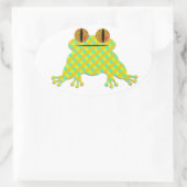 Frog Cut Ovale Sticker (Tas)
