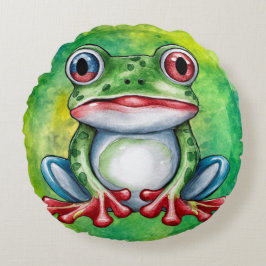 Frog Cut Rond Kussen