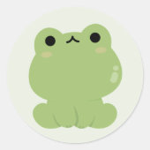 Frog Cut Ronde Sticker (Voorkant)