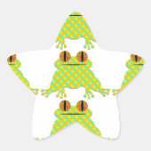 Frog Cut Ster Sticker (Voorkant)