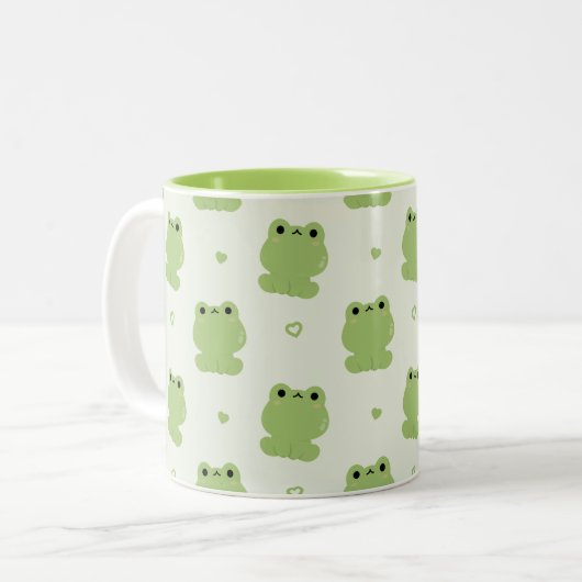 Frog Cut Tweekleurige Koffiemok (Voorkant links)