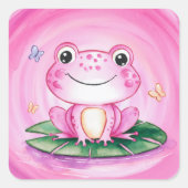 Frog Cut Vierkante Sticker (Voorkant)