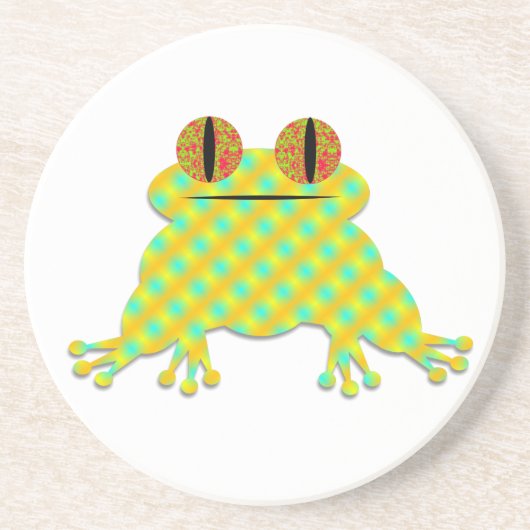Frog Cut Zandsteen Onderzetter (Voorkant)