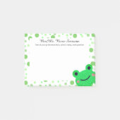 Frog Cute Green Polka Post-it® Notes (Voorkant)