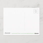 Frog Dansding Funny Animal Art Briefkaart (Achterkant)