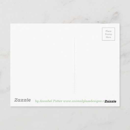 Frog Dansding Funny Animal Art Briefkaart (Achterkant)