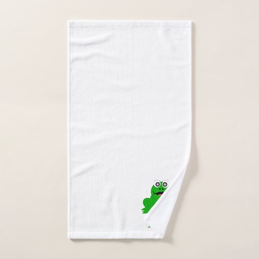 Frog Design Monogrammed Bad Handdoek (Handdoek)
