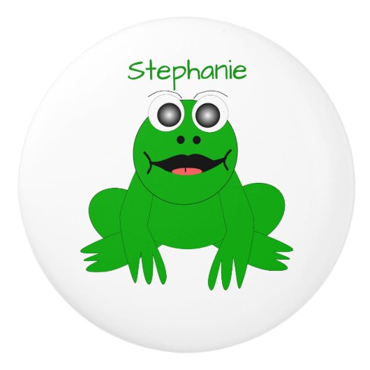Frog Design Personalised Keramische Knop (Voorkant)