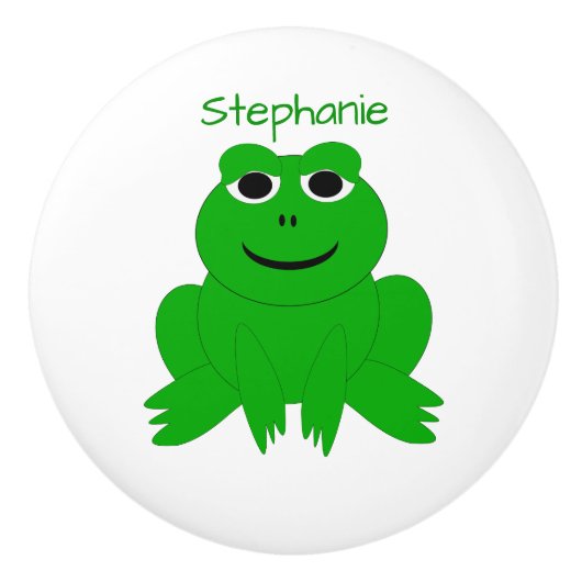 Frog Design Personalised Keramische Knop (Voorkant)