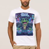 Frog DJ T-Shirt | Funny Rave Party T-shirt| EDM-li (Voorkant)