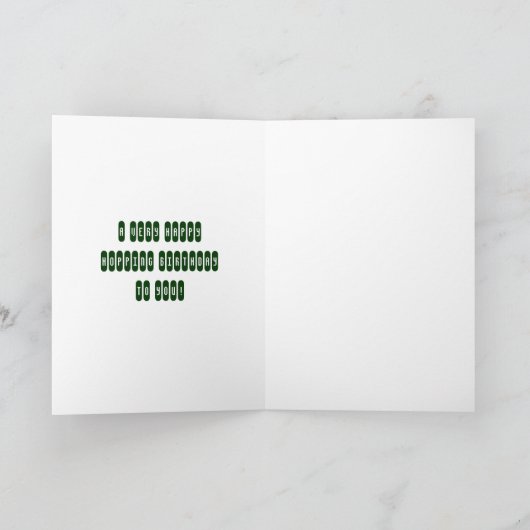 Frog Dreaming Birthday Kaart (Binnen)