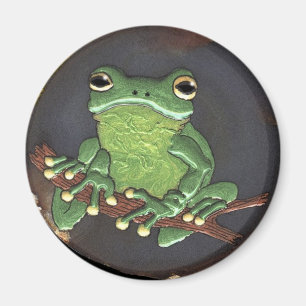 Frog Dreams Tree-Frog Art Magnet