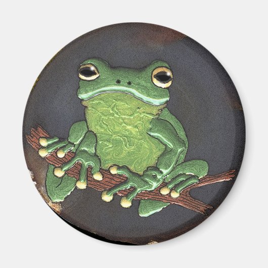 Frog Dreams Tree-Frog Art Magnet (Voorkant)