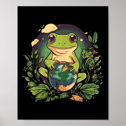 Frog Earth Day Poster (Voorkant)