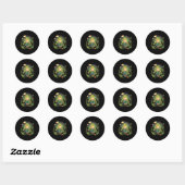 Frog Earth Day Ronde Sticker (Vel)