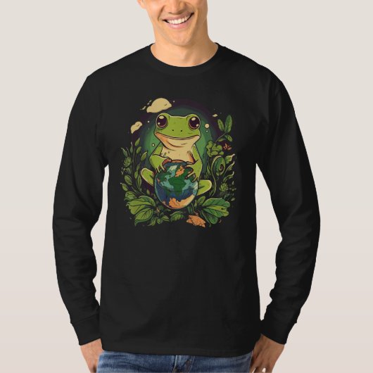Frog Earth Day T-shirt (Voorkant)