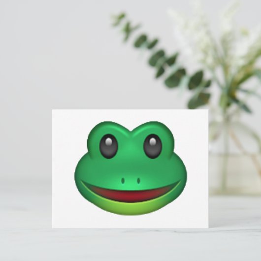Frog - Emoji Briefkaart (Staand voorkant)