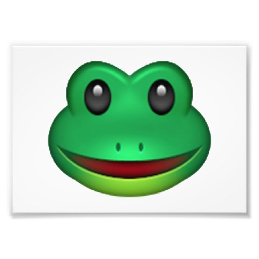 Frog - Emoji Foto Afdruk (Voorkant)