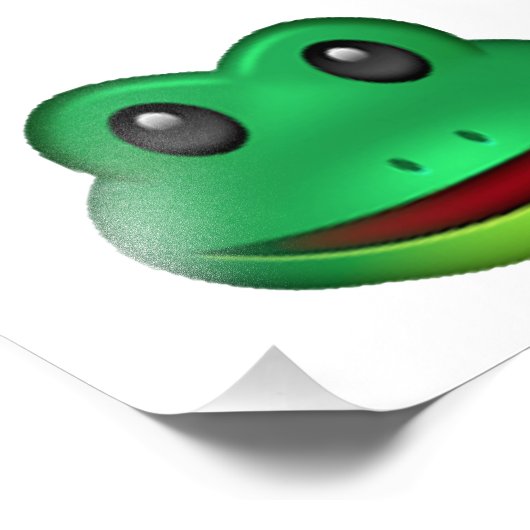 Frog - Emoji Foto Afdruk (Hoek)