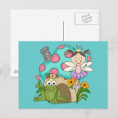 Frog Fairy Toadstool House Tshirts en Gifts Briefkaart (Voorkant / Achterkant)