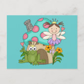 Frog Fairy Toadstool House Tshirts en Gifts Briefkaart (Voorkant)