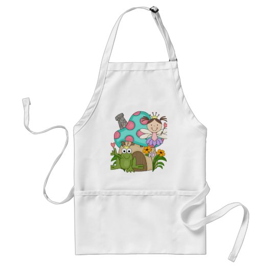 Frog Fairy Toadstool House Tshirts en Gifts Standaard Schort (Voorkant)