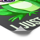 Frog Fartin I Gas Just Sometimes Mask Fun Poster (Hoek)