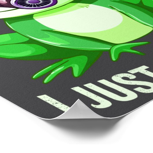 Frog Fartin I Gas Just Sometimes Mask Fun Poster (Hoek)