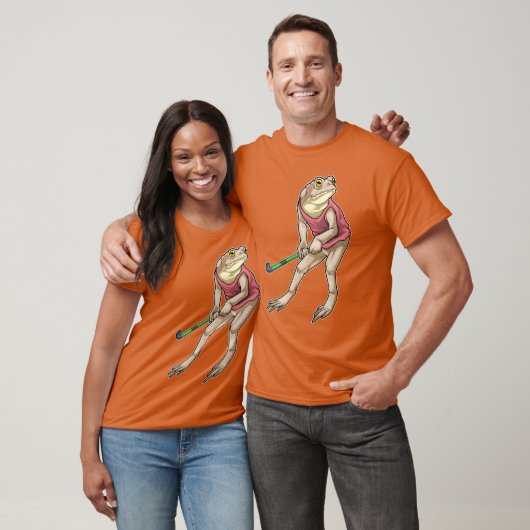 Frog Field hockeystick T-shirt (Unisex)