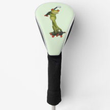 Frog Figurine Golfer Driver Hoesje