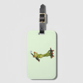 Frog Figurine Golfer on Bag Label Biz Kaart Slot Bagagelabel (Voorkant (verticaal))