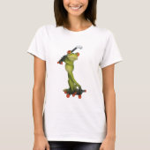 Frog Figurine Golfer T-shirt (Voorkant)