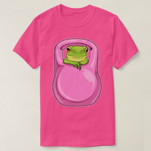 Frog Fitness Dumbbell T-shirt (Design voorkant)