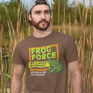 Frog Force Wetlands Warriors Natuur Lover T-shirt