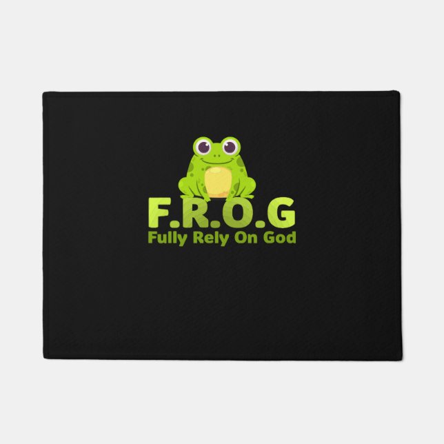 FROG funny definition fully rely on god Deurmat (Voorkant)
