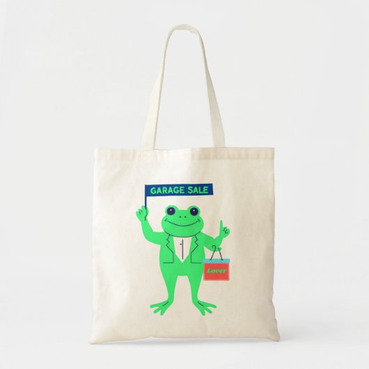 Frog Garage Sale Lover Canvas tas (Voorkant)