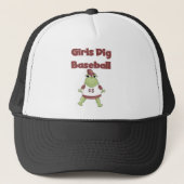 Frog Girls Dig Baseball Tshirts en cadeautjes Trucker Pet (Voorkant)