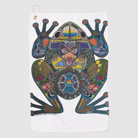 Frog Golf Towel Golfhanddoek (Voorkant)