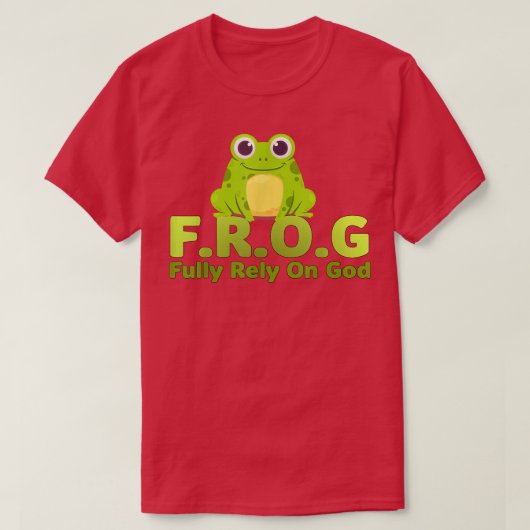FROG grappige definitie is volledig afhankelijk va T-shirt (Design voorkant)
