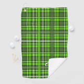 Frog Green Plaid - Veel tinten groen Golfhanddoek (Insitu)