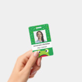 Frog Green Wild Teacher Badge (Handheld)