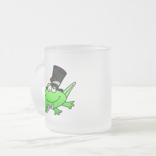 Frog Groom T-shirts en cadeautjes Matglas Koffiemok (Voorkant links)